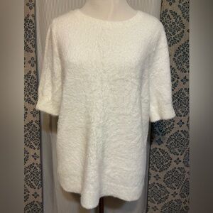 Cozy White Knit Sweater